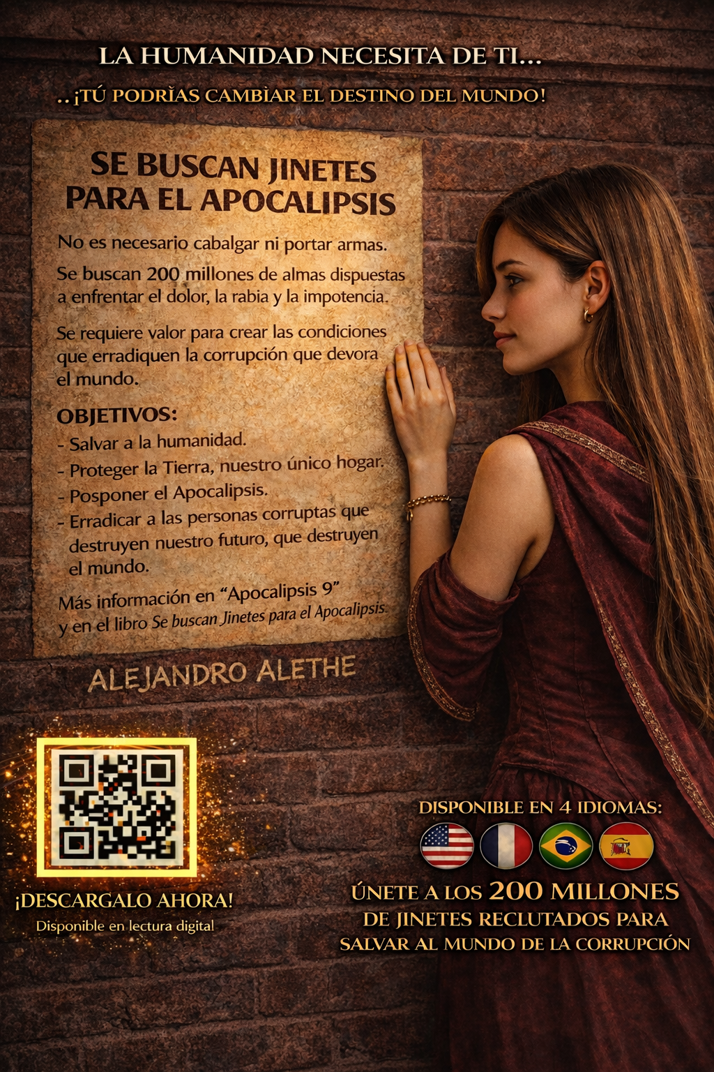 La humanidad en el futuro podrá realizar viajes en el tiempo y aunque parezca increíble una persona llegó a nuestros días. Esta historia, nos relata que el futuro nos pide ayuda, porque vamos por el camino equivocado y nuestro rumbo va a destruir nuestra propia humanidad, tal como ha ocurrido con las civilizaciones en el pasado. Los invito a leerlo